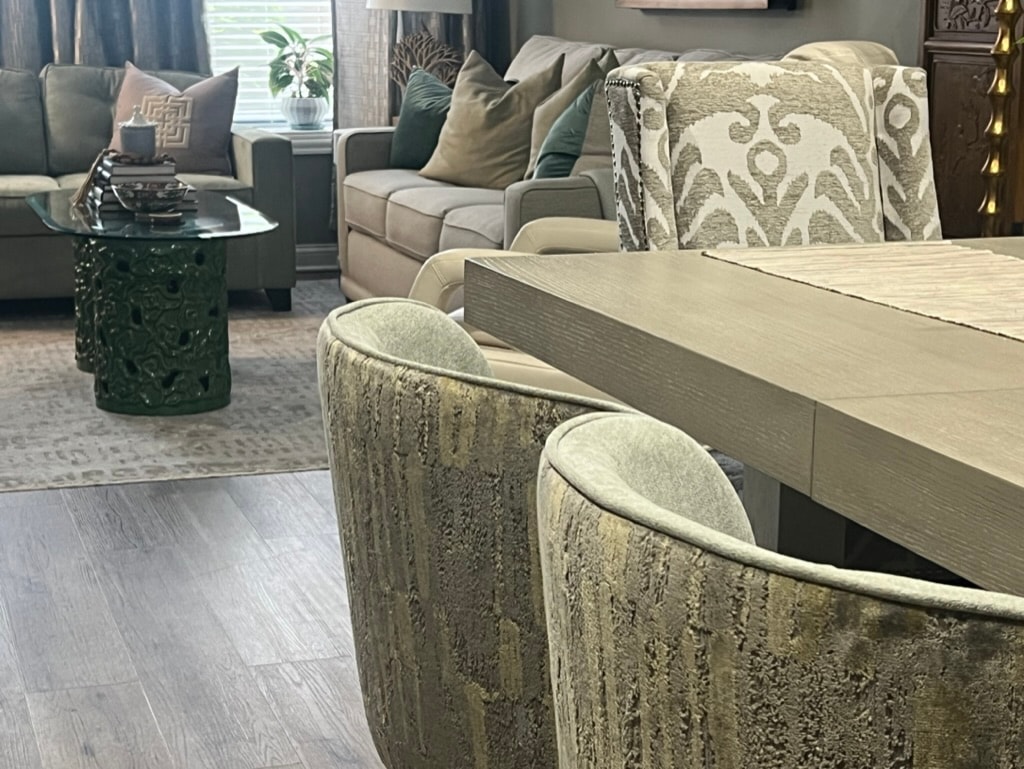 Living and dining space