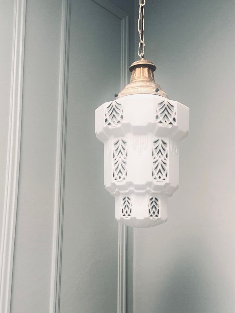 Art deco pendant light